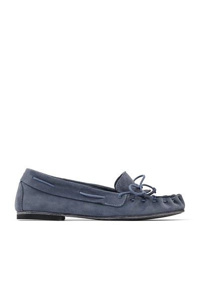 Bueno Shoes Blue Denim Suede Women's Ballerinas 30Wa242011