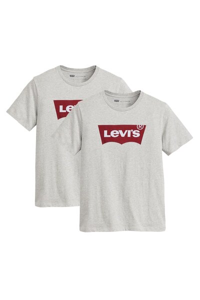 Levi's Herren T-Shirt 2er Pack - "Graphic Set-In Neck", Rundhals, Baumwolle