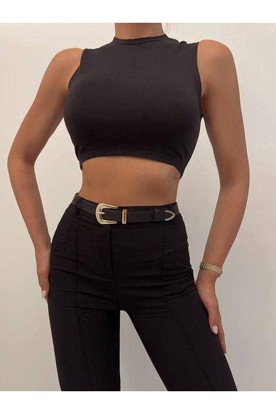 FioriModa Bridge Buckle End Suit Women's Trouser Belt, Jacket Belt, Dress Belt, Shirt Belt