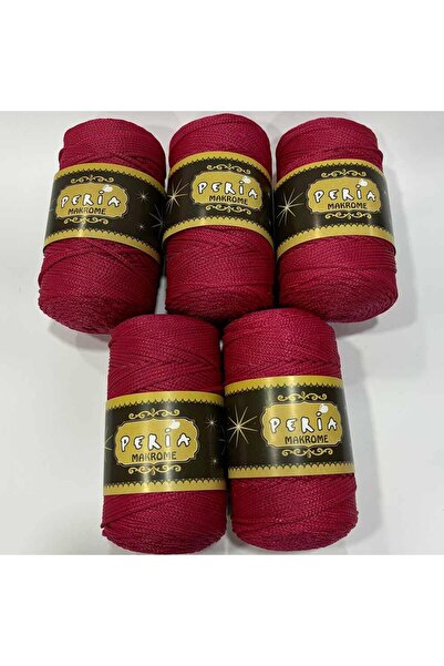 Peria ( 5 adet ) Polyester Makrome İpi 11845 Koyu Fuşya