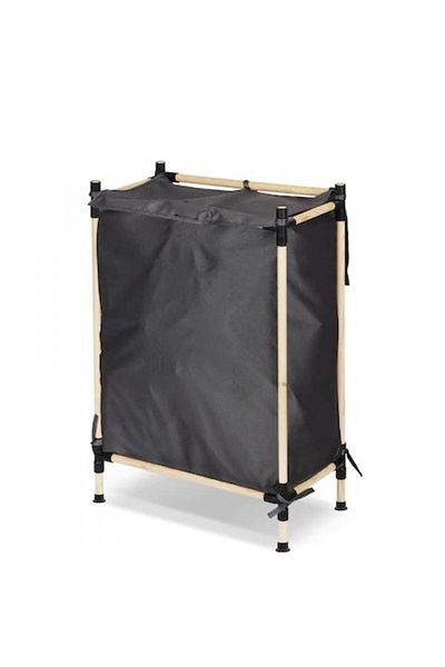 SEOWOOD Coș de rufe din lemn + material textil, 75 cm,