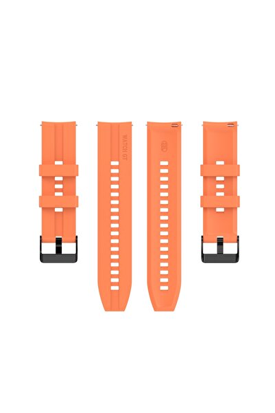 eR D L Curea universală de ceas din silicon, lățime 22 mm, eliberare rapidă, portocalie, eR D L