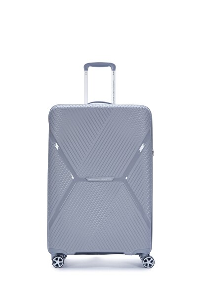 Benetton Gri Trolley Unisex Valiz 14BNT3000-70 cm