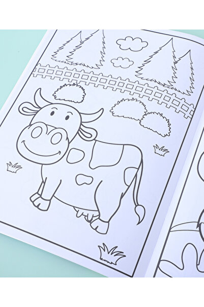 Fab N Funky Kids Coloutring Set, Superior Quality Material, Non Toxic Clay Colour Set, 3 Years+, Blue - 54 Piece