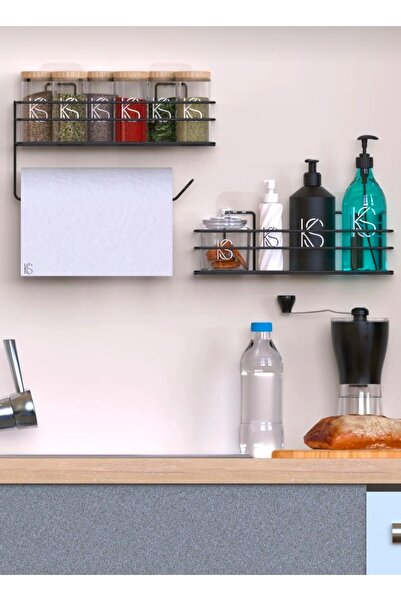 Genel Markalar Yapışkanlı baharatlık 2 li metal kağıt havluluk siyah baharat ...