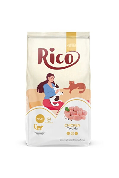 Rico Tavuklu Kısırlaştırılmış Yetişkin Kedi Maması 15 Kg