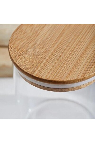 Studio Casa Recipient de sticla borosilicata MAXI FLAVOUR pentru alimente, cu capac bambus, 800 ml, Studio Casa