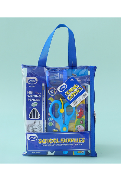 Fab N Funky Fruit Theme Kids Colouring Set, Superior Quality Material Blue - 23 Pieces