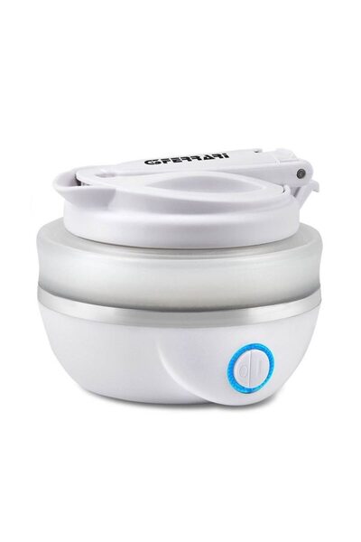 G3ferrari Fierbător electric pliabil de călătorie 0,8 l, 820 W, putere dublă, 110/220 V, alb