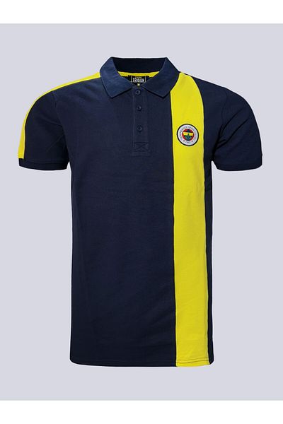 Fenerbahçe Licensed 25/26 Navy Blue Tribune Polo T-Shirt