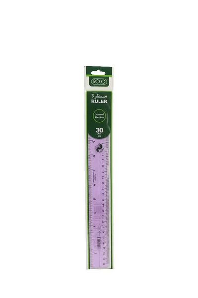 Roco Premium Straight Edge Ruler 12" (30 cm) Plastic
