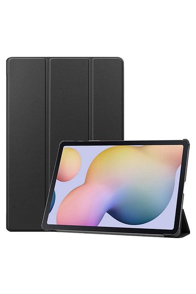 Bibilel Book Cover Case for Samsung Galaxy Tab S7 FE 12.4'', T730/T736 2021, Black