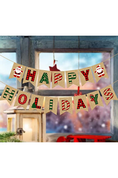 Losuya Christmas banner, textile, multicolor, 13 x 18 cm