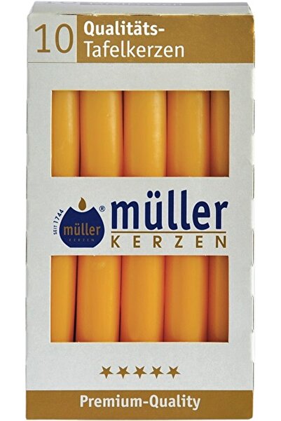 Mueller kerzen ΣΕΤ ΚΕΡΙΑ ΤΡΑΠΕΖΙΟΥ 10 ΤΕΜΑΧΙΑ ΠΟΡΤΟΚΑΛΙ