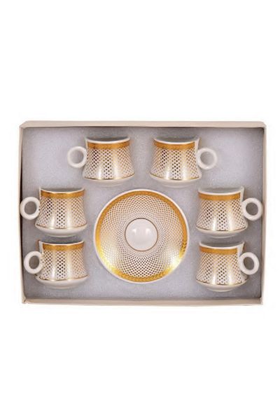 Bisbell Ceramic Tea cup with Saucer, Mug,6pcs,BB3416