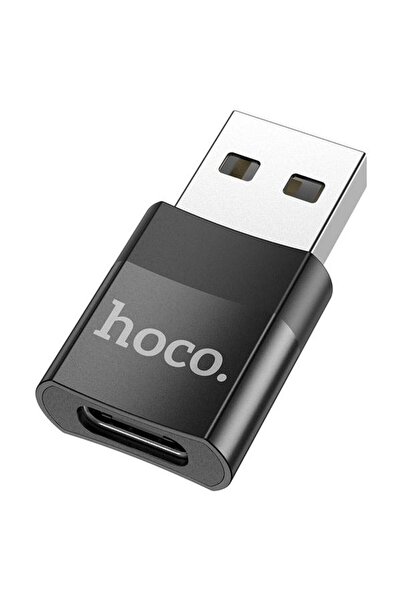 Hoco Προσαρμογέας Ημερομηνία σε Incarcare USB-C - USB-A UA17, Negru