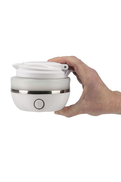 G3ferrari Foldable Electric Kettle for Travel 0.8L 820W Dual Voltage 110/220V White