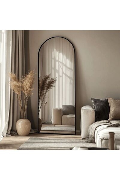 Ersan Dizayn Metal Çerçeve Demonte Ayaklı Boy Aynası 70x180 Siyah