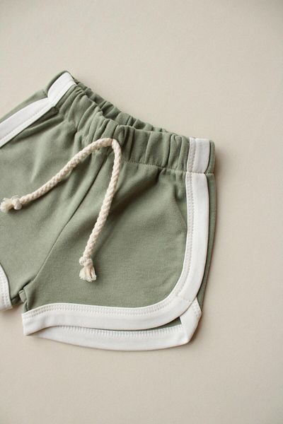 Oh La La Koala For Little Ones Light Khaki Lace-Up Shorts