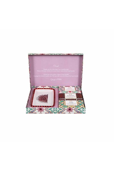 Casa Amalfi Gift set of handmade soaps Pink Maiolica, Casa Amalfi - GB03