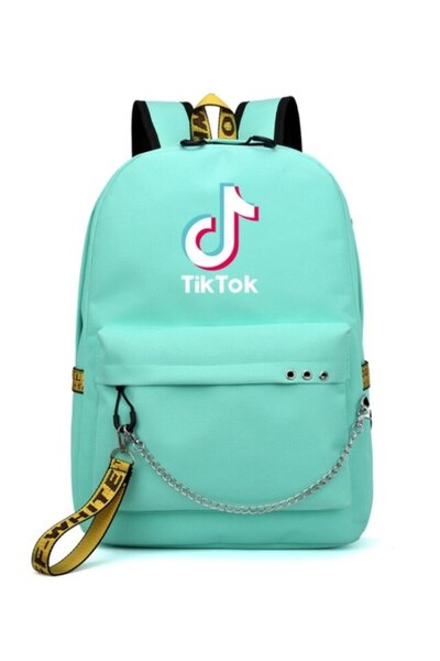 TİK TOK Multifunctional Unisex TikTok Backpack, Waterproof, 45x32x15 cm, Green