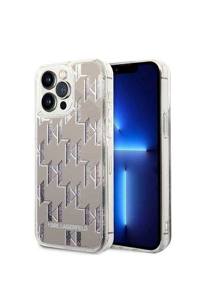 Tim High Protection Case for iPhone 14 Pro Max, Timacontech, C56, Hard Plastic, Grey Monogram