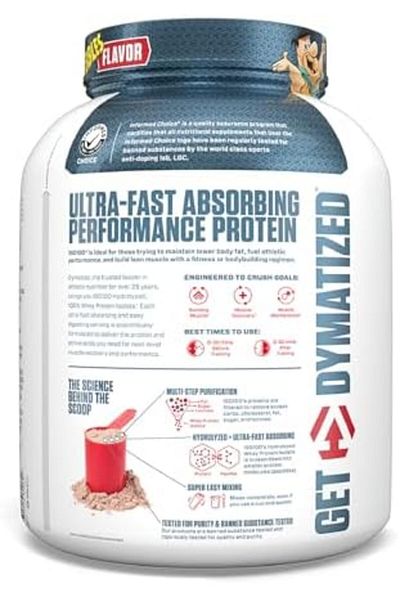 Dymatize ISO 100 Hydrolyzed Protein Powder, 5 LB, Cocoa Pebbles 100% Whey Isolate Protein