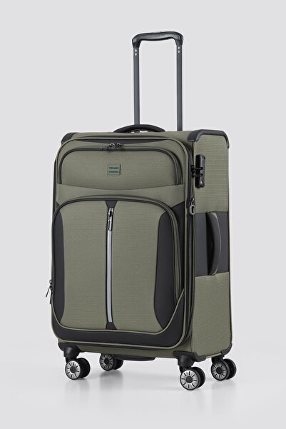 VERAGE Unisex Ultra Hafif İthal Kumaş Çok Gözlü Kapağı Körüklü Valiz 25GM23067W