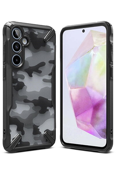 Ringke Samsung Galaxy A35 5G Fusion X Design Series Case Cover - Camo Black