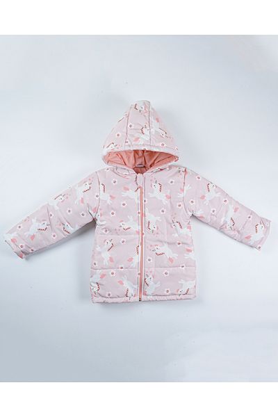 Baby Minty Unicorn Patterned Children's Coat
