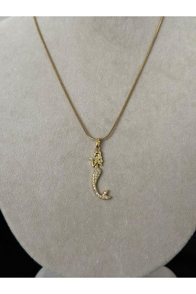 youngsem Mermaid Necklace |   Zircon Stone Steel Necklace