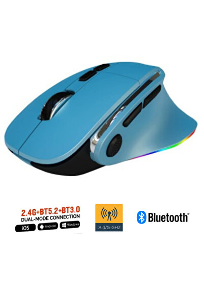 ATAsoft ELEKTRONİK Since 2021 Kablosuz Ergonomik Zarif Tasarım RGB Dual Moude...