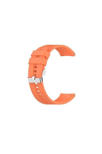 eR D L Curea din silicon compatibilă cu Huawei GT 2, 46mm, portocalie, lățime curea 22mm. eR D L