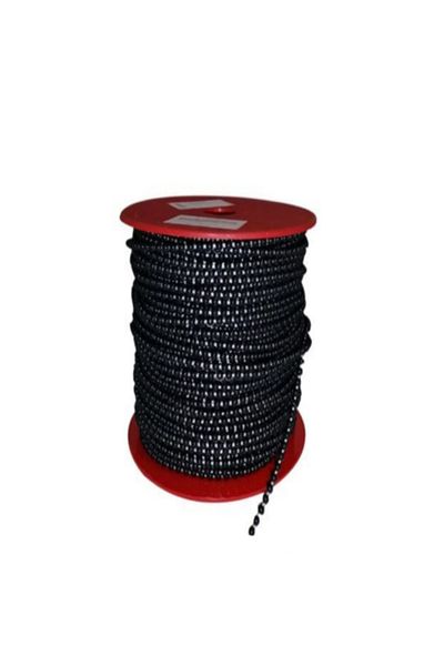 BULUT DİZAYN VE HEDİYELİK EŞYA 3 Meters Black Glass Balcony Rope – Beaded Model