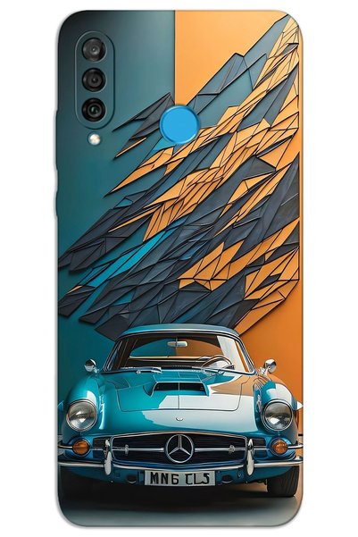 MRCİLETİSİM غطاء خلفي مطبوع بنمط HD لهاتف Huawei P30 Lite - Merce