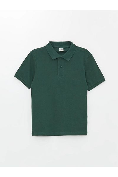 LC Waikiki Lcw Kids Green Polo Neck Boys T-Shirt