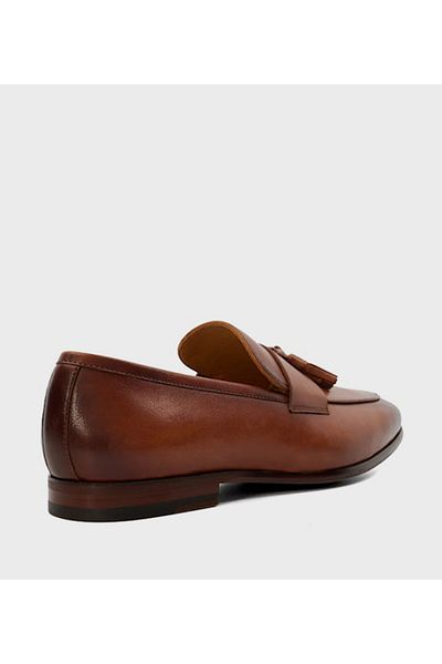 Dune London MEN'S-SAXXTON-TAN-LEATHER-43