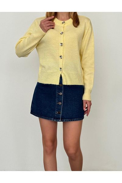 fujya Marcia Cardigan with Shiny Buttons