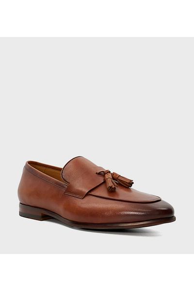 Dune London MEN'S-SAXXTON-TAN-LEATHER-43