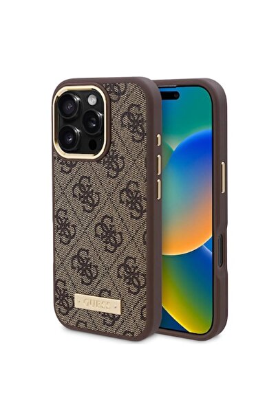 Padrino Husă de protecție pentru iPhone 16 Pro, D73, din piele, maro deschis