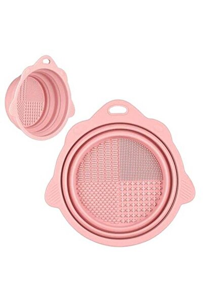 COOYA وعاء تنظيف المكياج، قابل للطي، سيليكون، محمول، سهل الاستخدام