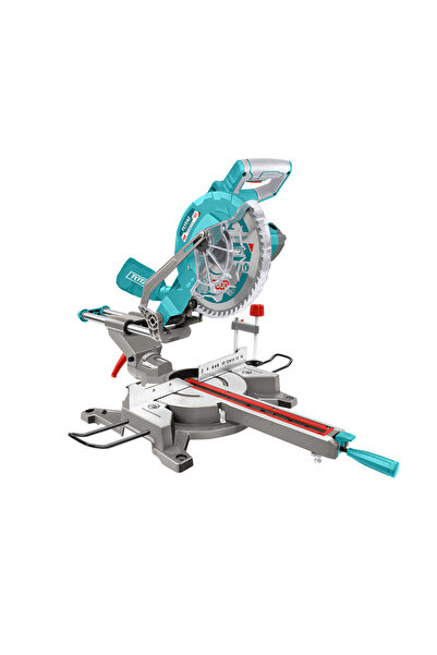 TOTAL Açılı Radyal Gönye Kesme Testeresi Makinesi 255 mm 1800 W Elektrikli Marangoz Tezgah Tipi Mobilya