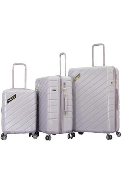 Dkny Bias HS Lavender Luggage Lightweight Spinner Suitcase with TSA Lock (3-SET)