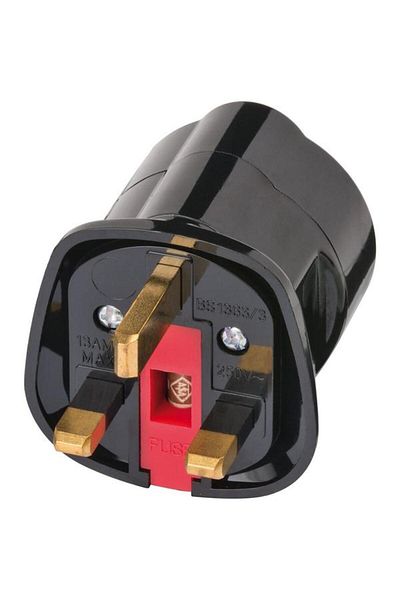 Brennenstuhl Adaptor priza 1508533, 13 A, 250 V, EU/GB (Negru)