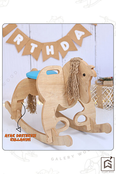 Galery Wood Sallanan At-Ahşap At-Sallanan Oyuncak