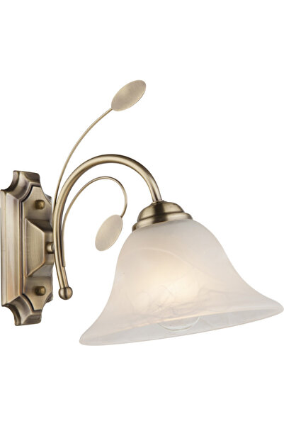 Globo Lighting Posadas sconce 69007-1W, 1xE27, brass+white, IP20, Globe