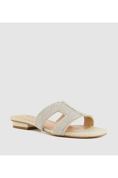 Dune London LOUPE-SILVER-METALLIC_FABRIC-36
