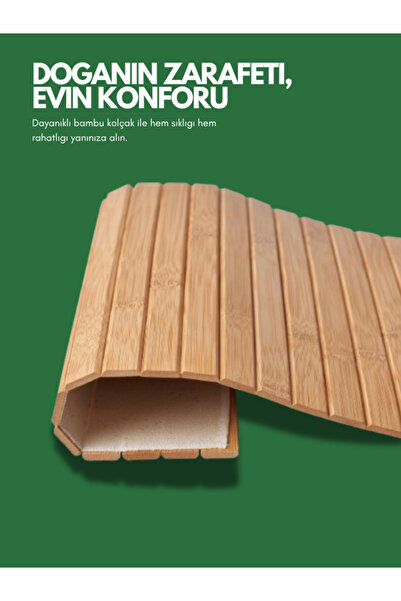 Genel Markalar Bambu Koltuk Kenarı Katlanabilir Yan Sehpa Kanepe Kenarı Tepsi...