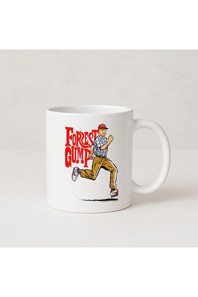 sielta Forrest Gump Printed Gift Porcelain Mug