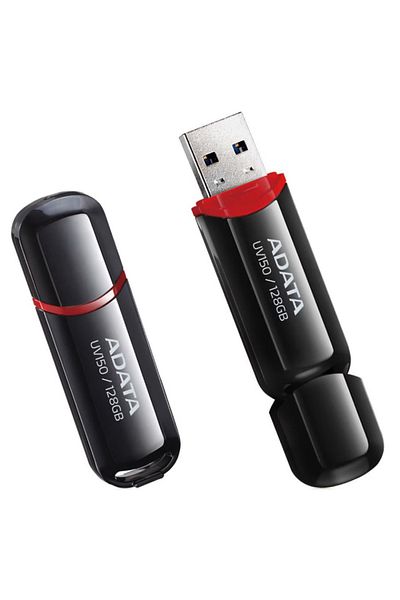 Adata Stick USB UV150 128G, USB 3.2, Transfer rapid, Negru